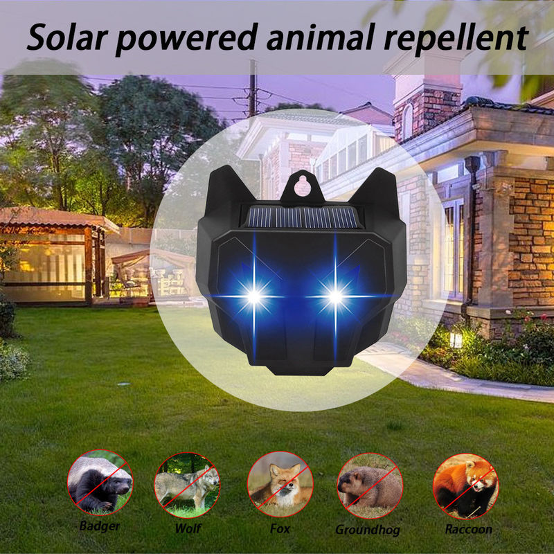 Solarbetriebene rote LED-Leuchten Kakerlakenfalle und Waschbär Abschreckung für Hausumfang