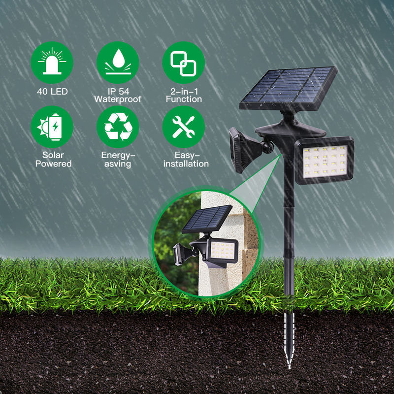 Solarlicht Außengarten mit weißer LED-Beleuchtung Solarlicht für Beleuchtungslösungen
