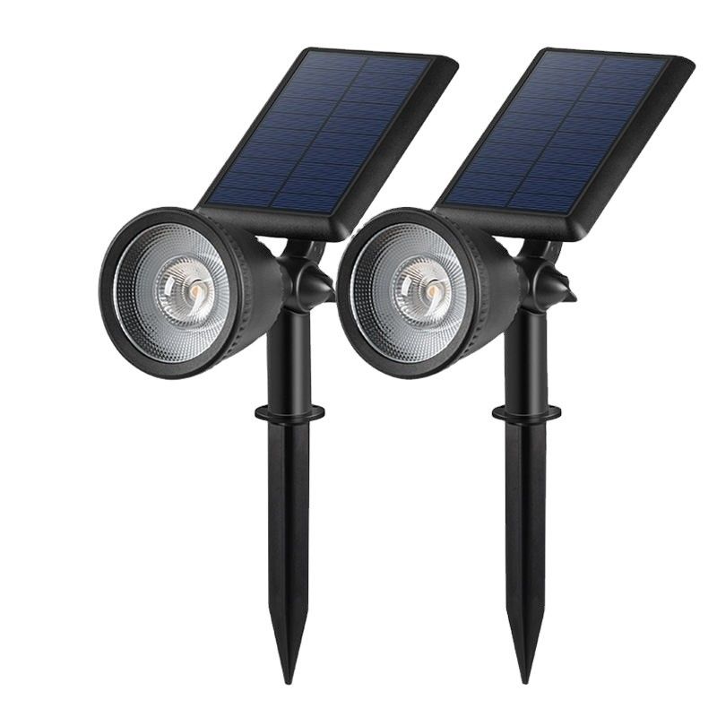 Wasserdichtes Led Lawn Spike Solar Spot Licht für Garten drahtloses Außenhof Landschaft