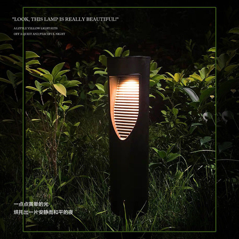 Wireless Solar Pathway Light Automatisch eingeschaltet/ausgeschaltet für zylindrische Solargarten-Grasflächen im Freien