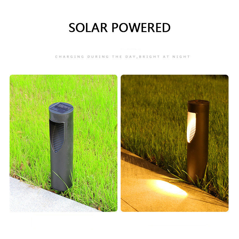Wireless Solar Pathway Light Automatisch eingeschaltet/ausgeschaltet für zylindrische Solargarten-Grasflächen im Freien