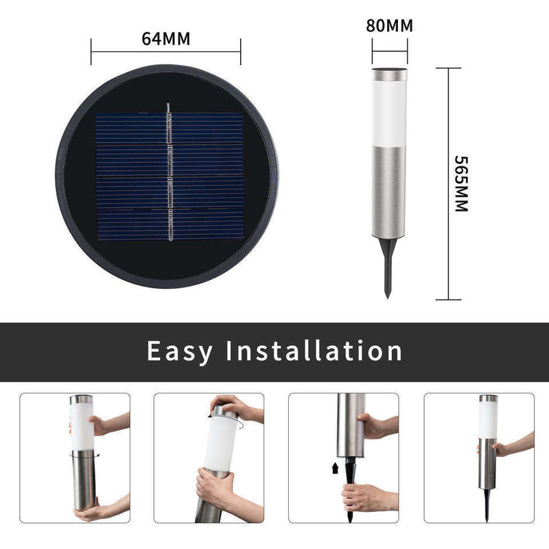 IP66 Wasserdichtes Solar-LED-Grasenlicht für hervorragende Außengartenlandschaftsdekoration