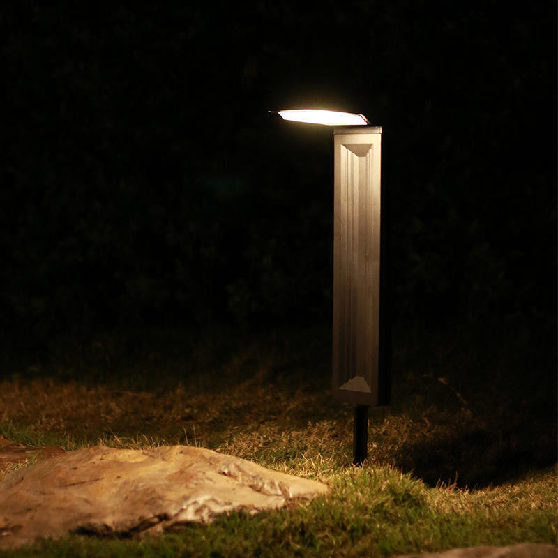 LED-Solar-Bollard-Gartenleuchten für solarbetriebene Außenwegdekoration Landschaft