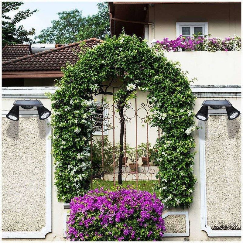 Moderne Außenleuchten Solar-Panel LED-Strahler ideal für Garten Pool Teich Terrasse