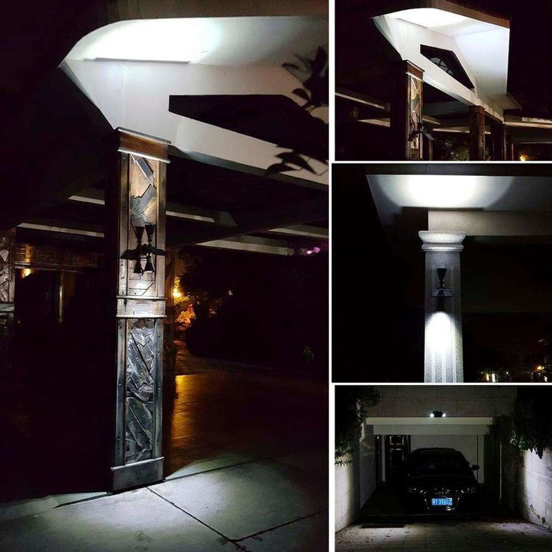 Moderne Außenleuchten Solar-Panel LED-Strahler ideal für Garten Pool Teich Terrasse