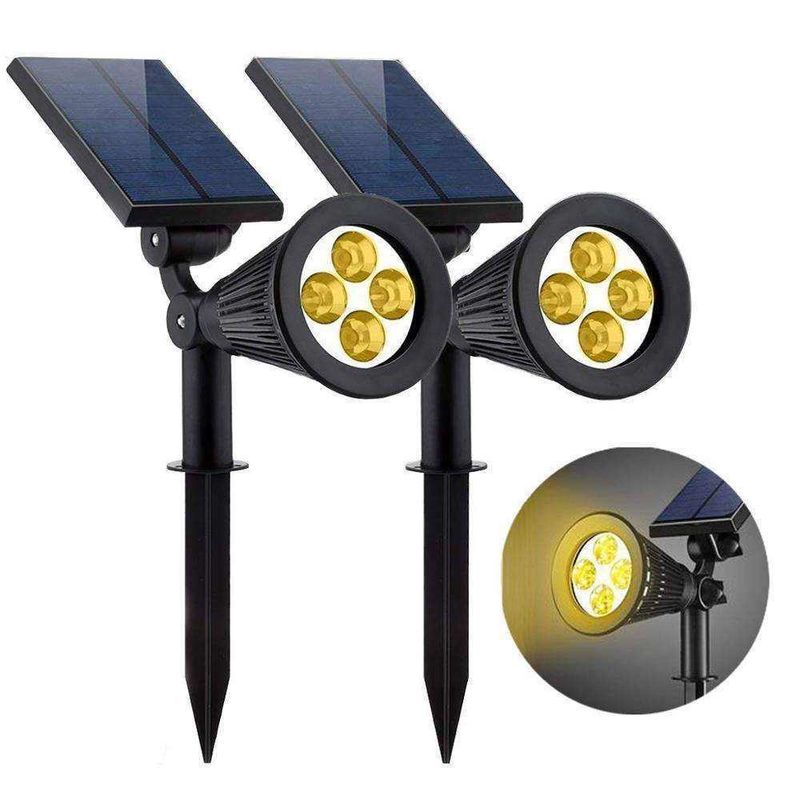 2 IN 1 Solar Garten Spot Light RGB Farbänderung LED für Außenrasen Stromversorgung Solar