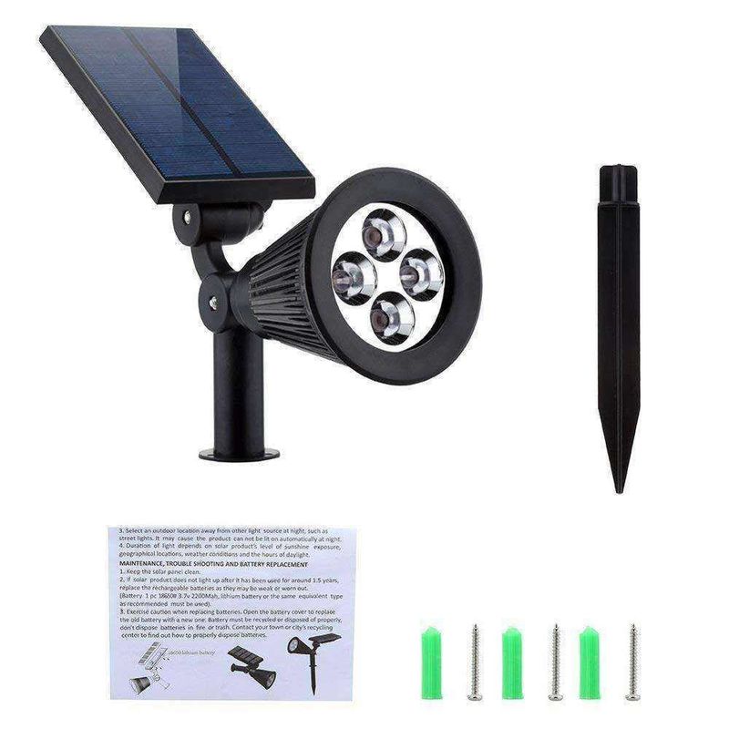 2 IN 1 Solar Garten Spot Light RGB Farbänderung LED für Außenrasen Stromversorgung Solar