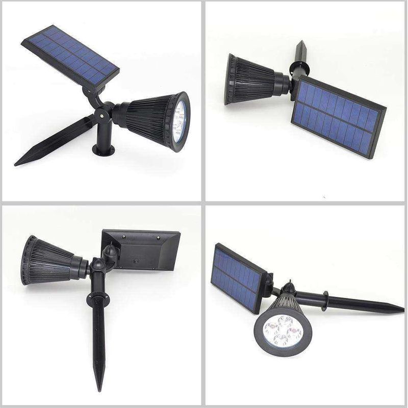 2 IN 1 Solar Garten Spot Light RGB Farbänderung LED für Außenrasen Stromversorgung Solar