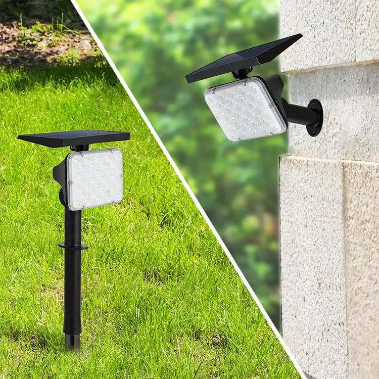 IP65-Qualifizierte Solarstromversorgung 64 Led-Gartengraslicht Außenlandschaftliche Bühnenbeleuchtung 2-in-1 drahtlose Wandleuchten