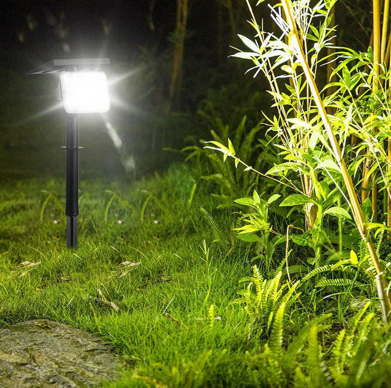 IP65-Qualifizierte Solarstromversorgung 64 Led-Gartengraslicht Außenlandschaftliche Bühnenbeleuchtung 2-in-1 drahtlose Wandleuchten