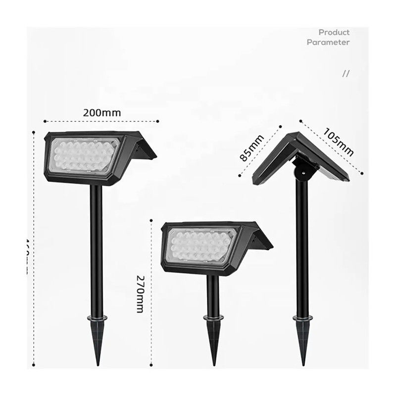 Solar-Haus-Gartenlampe Außenwasserdichte Lampe mit ABS Material und 50000 Stunden Lebensdauer