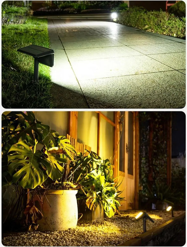 Solar-Haus-Gartenlampe Außenwasserdichte Lampe mit ABS Material und 50000 Stunden Lebensdauer