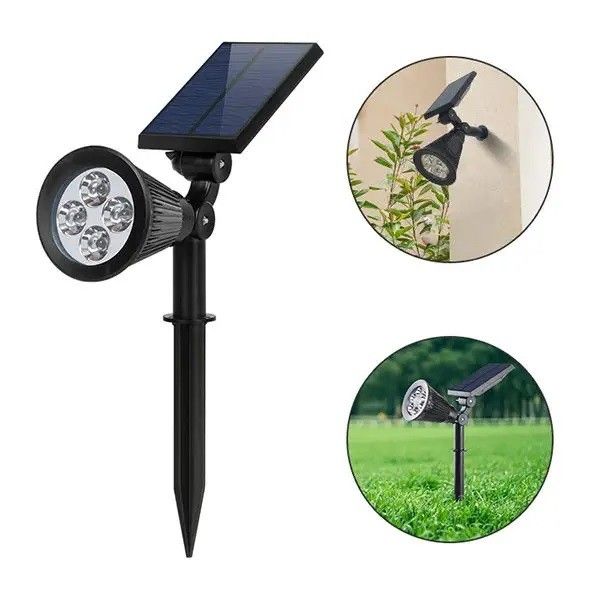 200 Lm Bollard Compound Led Hug Baum Solar Außenlandschaft Scheinwerfer Licht Seil Garten
