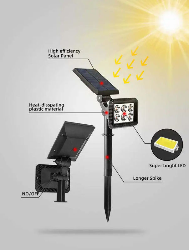 Familienweg Scheinwerfer Baum Solar Rasen Garten Scheinwerfer mit und 3,7V Eingangsspannung