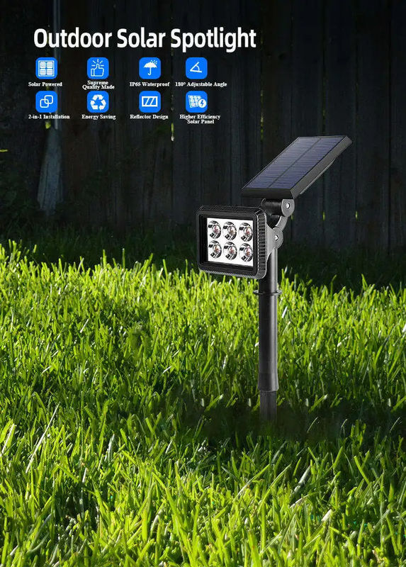 Familienweg Scheinwerfer Baum Solar Rasen Garten Scheinwerfer mit und 3,7V Eingangsspannung