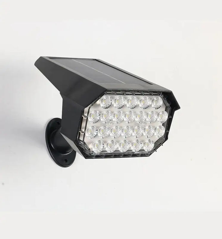 24 LEDs Solar Led Straßenleuchte Lampe für Pfad Hof Landschaft Rasen Spike Wand