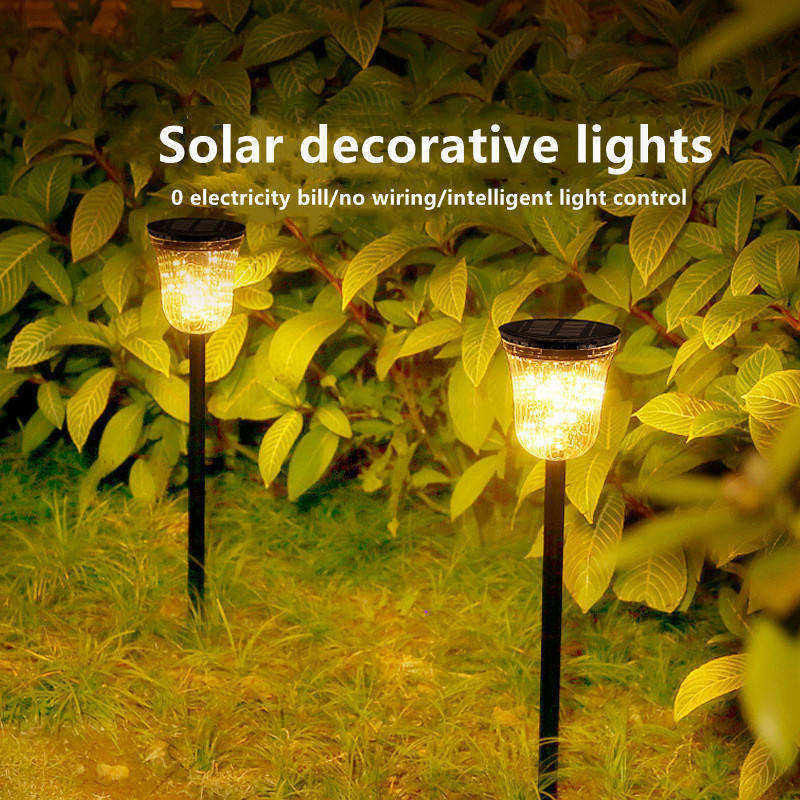 Dekoratives Solargartenlicht mit 60lm/w Lichtwirksamkeit und 50000 Ladezeiten