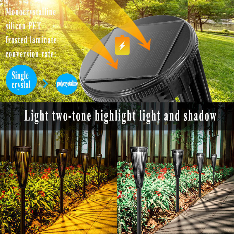 Wasserdichte LED-Solarlampe für den Garten im Innenhof der Villa