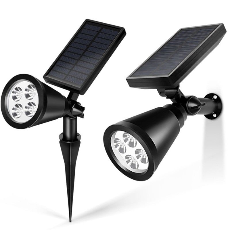 Solarstromversorgung 4 Led-Spiegellicht Ip65 Wasserdichtes Solarlicht für den Außengart