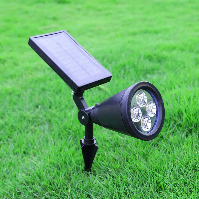 Solarstromversorgung 4 Led-Spiegellicht Ip65 Wasserdichtes Solarlicht für den Außengart