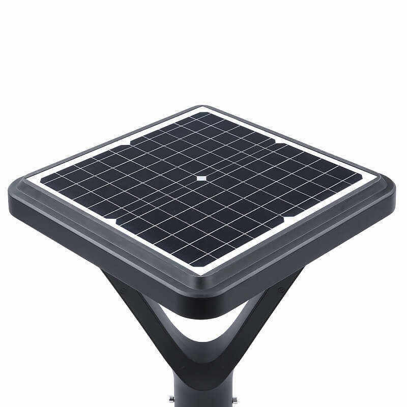 Square Plaza Solar Garden Light mit Anpassungsmöglichkeiten und hoher Farbtemperatur