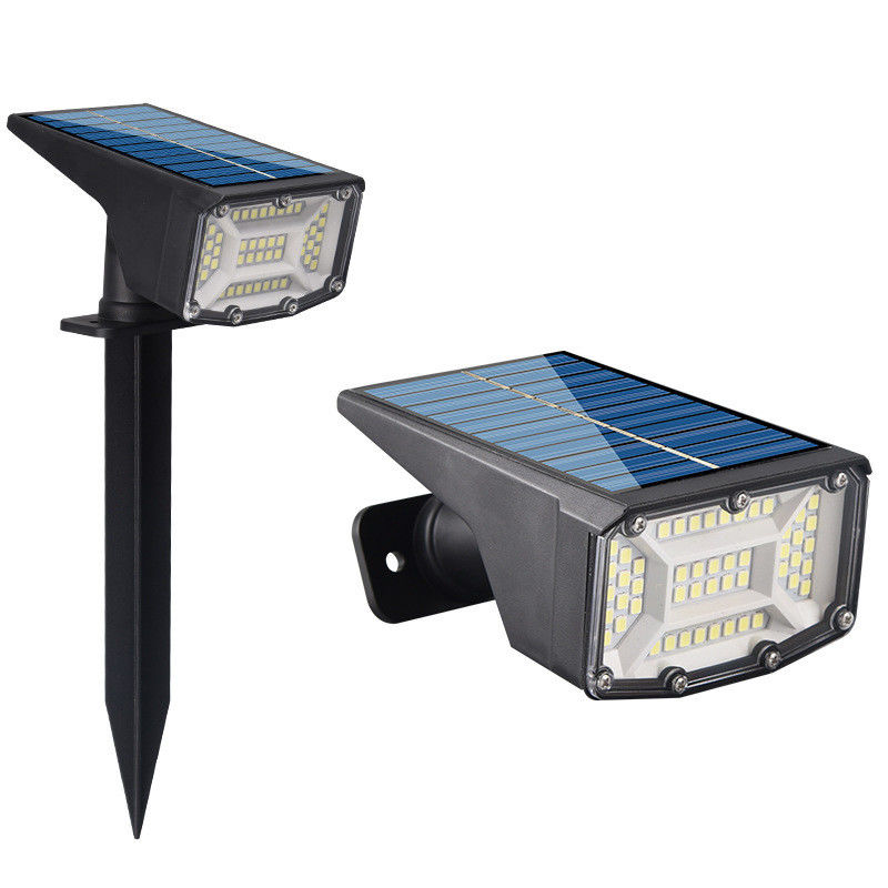Solarbetriebene 53 Led-Gartenleuchten Ip65 Wasserdichtes Außengraslicht mit CRI Ra 80