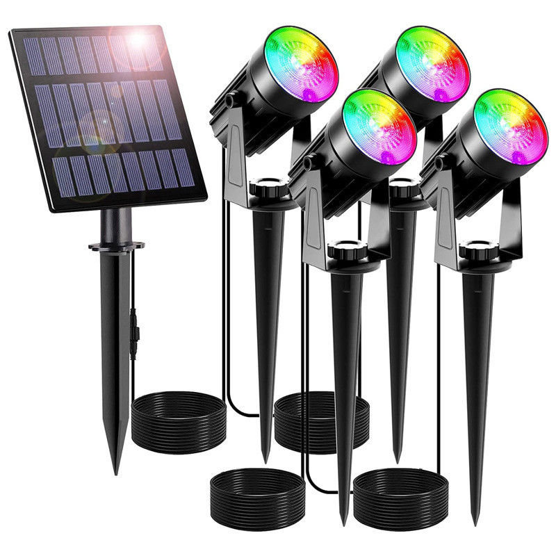 Solarleuchten IP65 Wasserdichte Garten Dekorationslampen in RGB Warm/Kalt weiße Landschaft