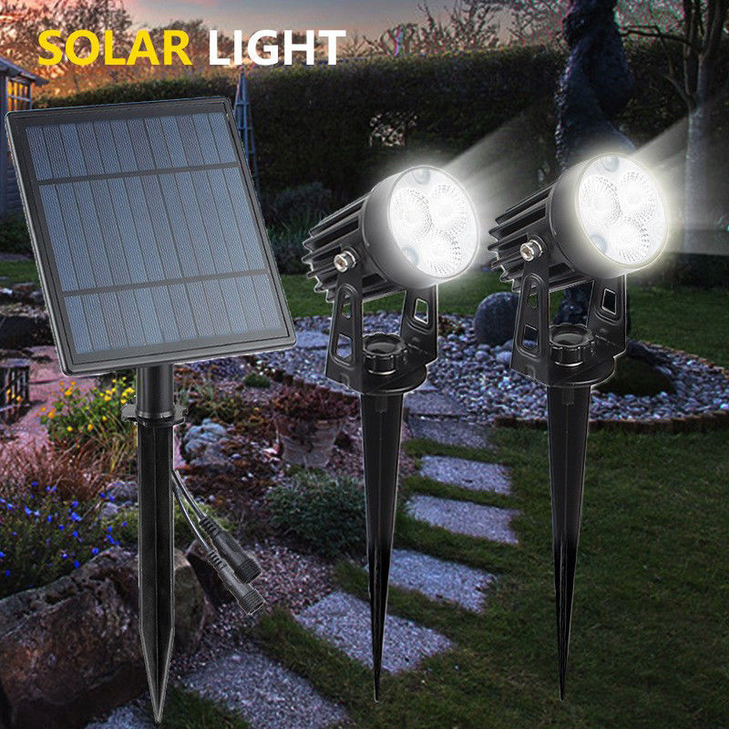 6000K Tageslicht Warnung 2 Moden Solarenergie LED-Lampe 4 in 1 Außen LED-Sonnenlicht