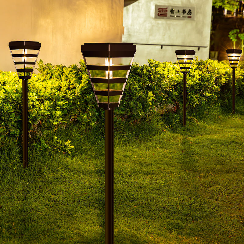 Außenweg Garten Beleuchtung Solar Led Gartenleuchten für Landschaftsgarten Dekoration