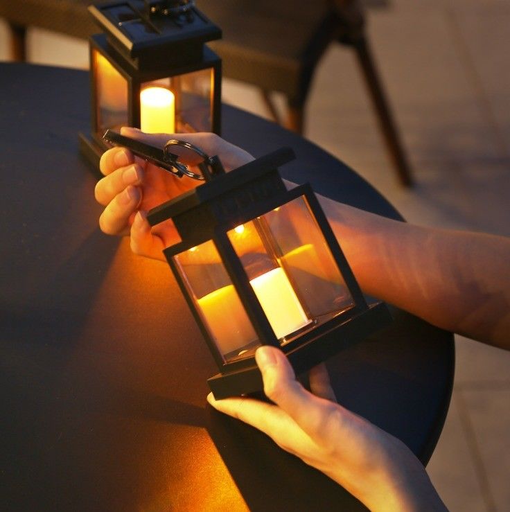 ABS-Material Solarstraßenlampe für Retro Atmosphäre Landschaftsdekoration