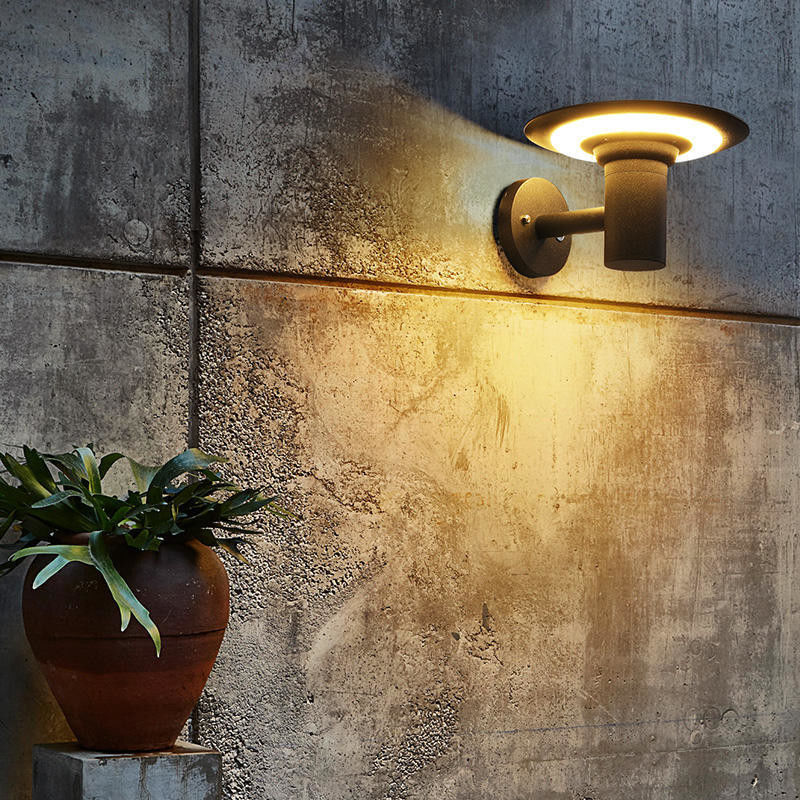 2- Wasserdichtes Solar-Led-Wandlicht für Außenlandschaft