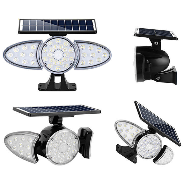 IP65 solarbetriebene Bewegungssensor Solarleuchten Außen Notfallsicherheit Garten Solarwandlicht