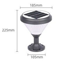 Aluminium-PC-Material Solar-betriebenen Zaun Post Cap Lichter mit Leuchten für Garten-Tor 2-