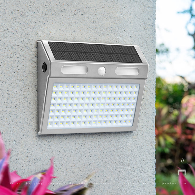 4 Beleuchtungsarten Led Solar Outdoor Wand Veranda Licht mit Bewegungssensor IP65 Schutz