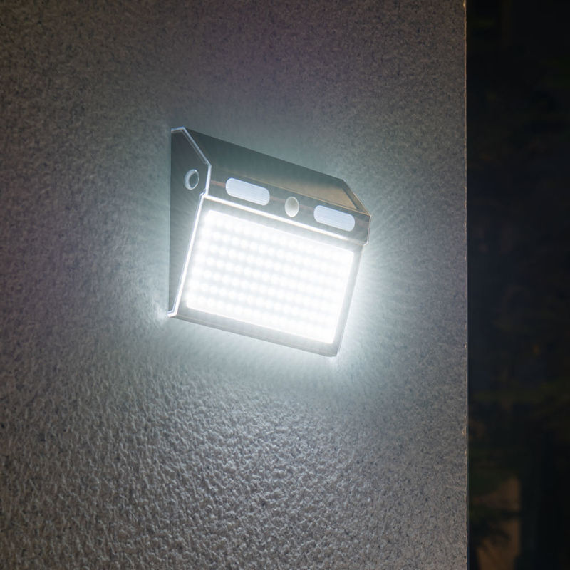 4 Beleuchtungsarten Led Solar Outdoor Wand Veranda Licht mit Bewegungssensor IP65 Schutz