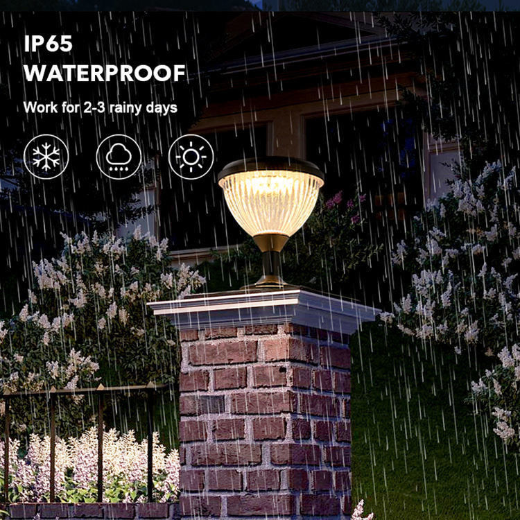 Aluminium Garten Solar Libright Gartenleuchten Außenwasserdichte LED-Lampe für den Außenbereich