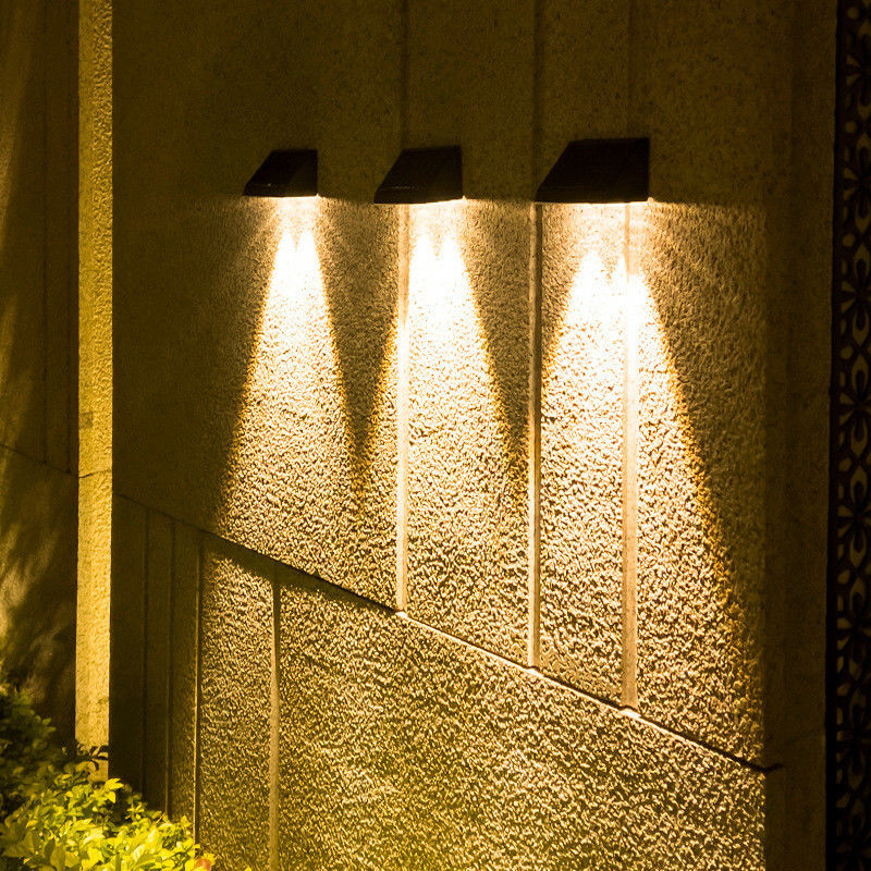 28±5LM-Lampe Lichtfluß Led Garten Solarwandlicht für Innenhofdekoration
