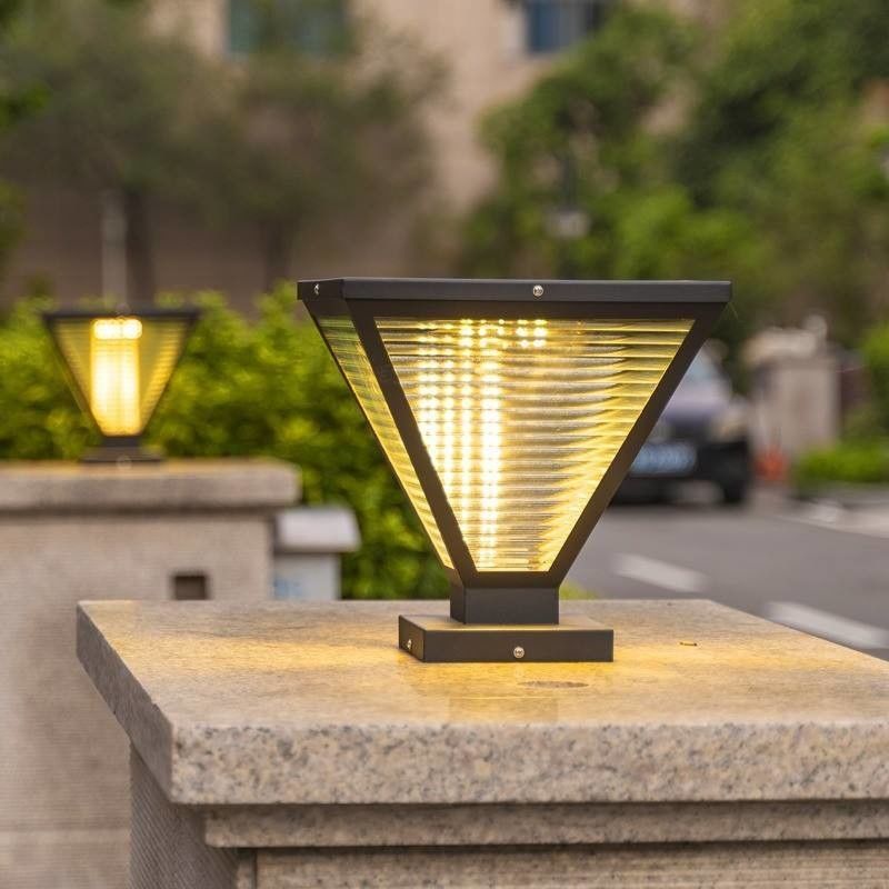 Dauerhafte LED-Solar-Säulenlicht Wasserdichte elektrische Lampenstange für Außenkolonne
