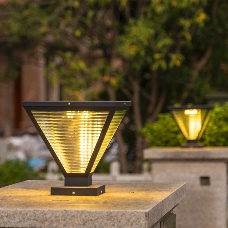 Dauerhafte LED-Solar-Säulenlicht Wasserdichte elektrische Lampenstange für Außenkolonne