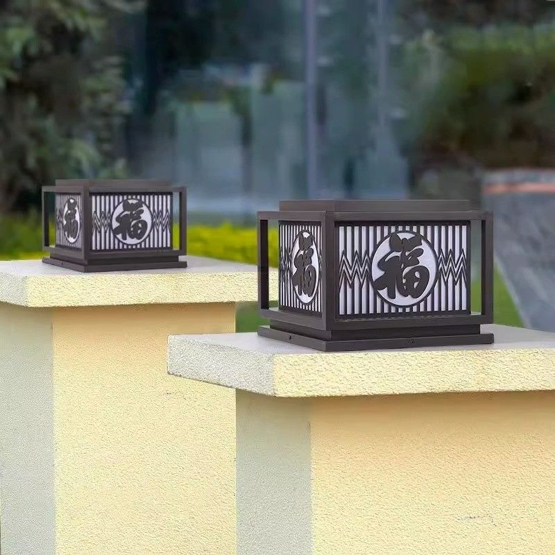 50000 Arbeitsstunden Lebensdauer Solar Outdoor Garten Säule Licht für Hofbeleuchtung