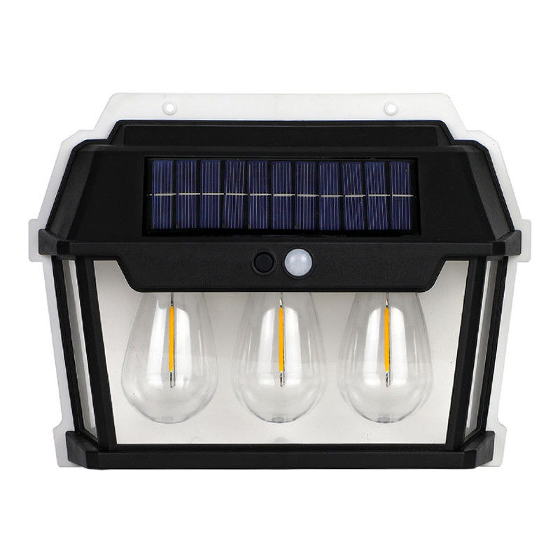 Anpassbares Licht aus drei Lichtquellen Solarladung Induktionswandhalterlicht für PC ABS