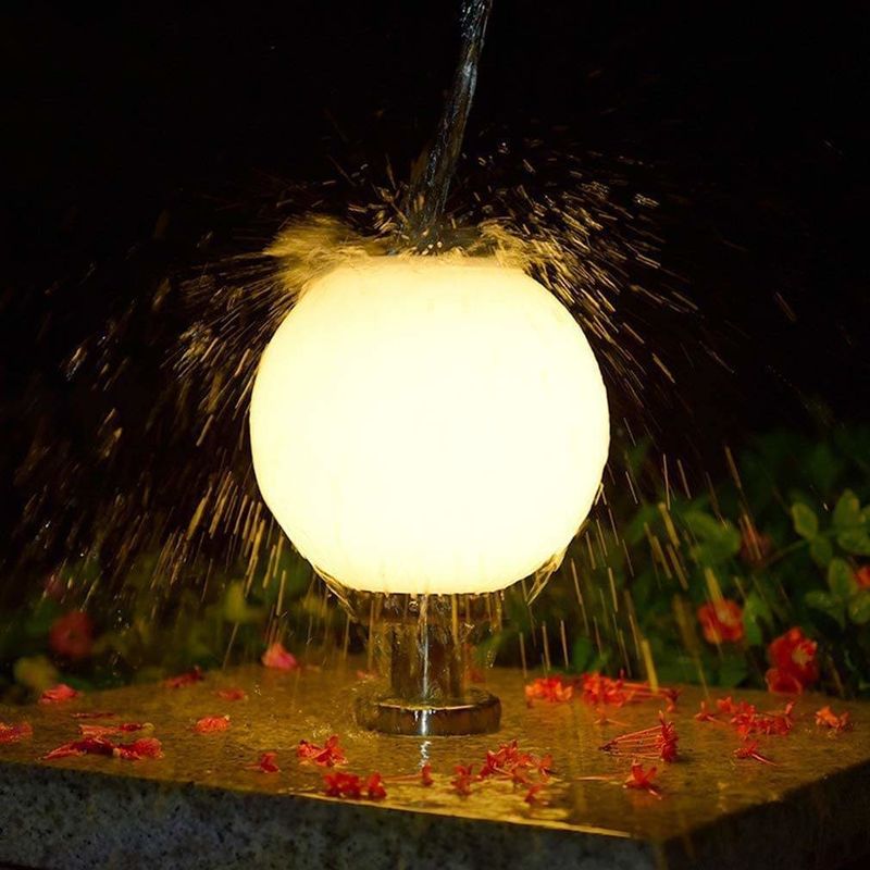 360° Winkel des Strahls Runder Kunststoff Solarzaun Post Lichter mit Fernzähler und 3 Farben