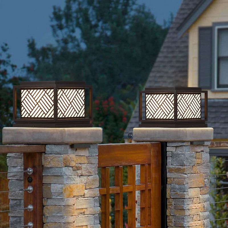 Sonnenlicht für Außenräume Vintage Straßenleuchten für Gartenrasen LED-Lichtquelle