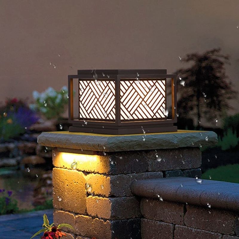 Sonnenlicht für Außenräume Vintage Straßenleuchten für Gartenrasen LED-Lichtquelle