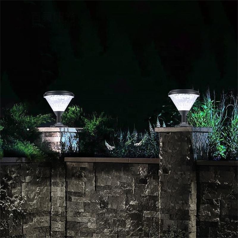 Europäische Art IP65 Wasserdichte Lampe Garten Solar Led Rasen Bollard Gartenlicht für den Außenbereich