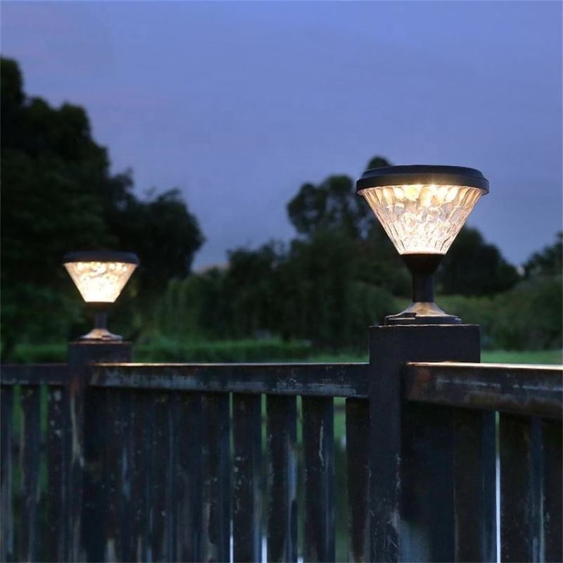 Europäische Art IP65 Wasserdichte Lampe Garten Solar Led Rasen Bollard Gartenlicht für den Außenbereich