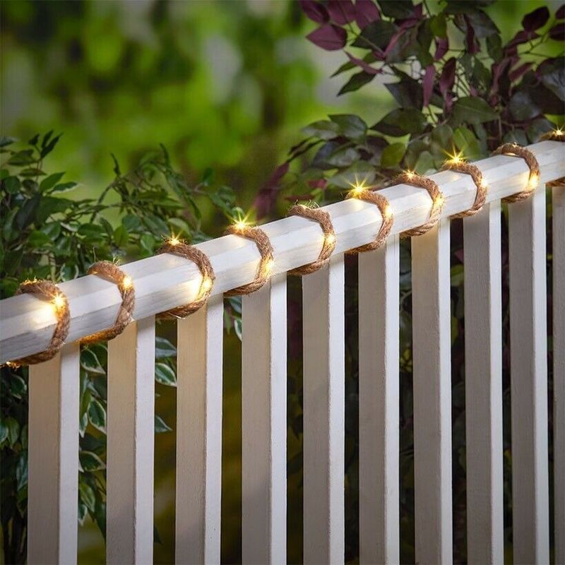 Solar Led Straßenleuchte Kupferdraht Led Garten String Licht für einfache Installation