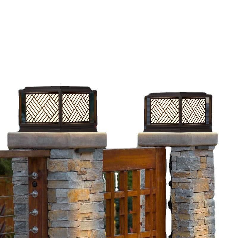 Solar-Gartenlicht Einfachheit Acryl-Lichtschild für moderne Außenbeleuchtung