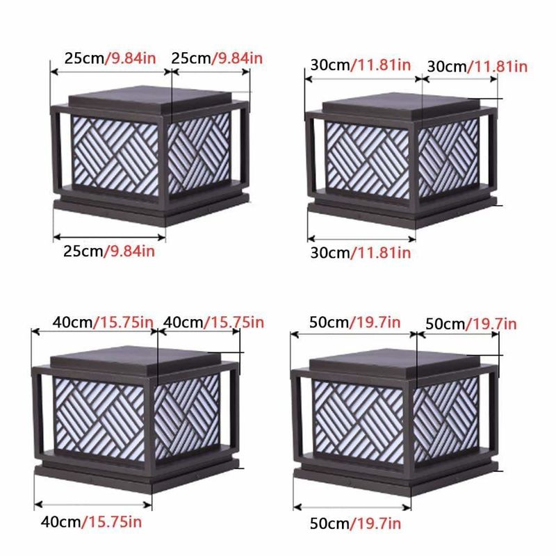 Solar-Gartenlicht Einfachheit Acryl-Lichtschild für moderne Außenbeleuchtung