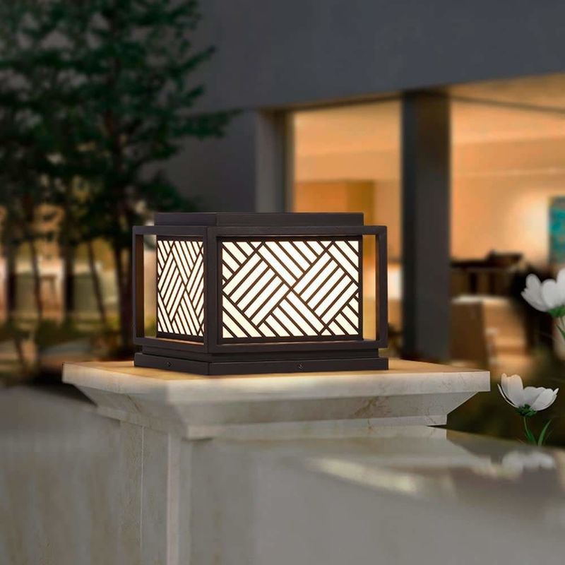 Solar-Gartenlicht Einfachheit Acryl-Lichtschild für moderne Außenbeleuchtung